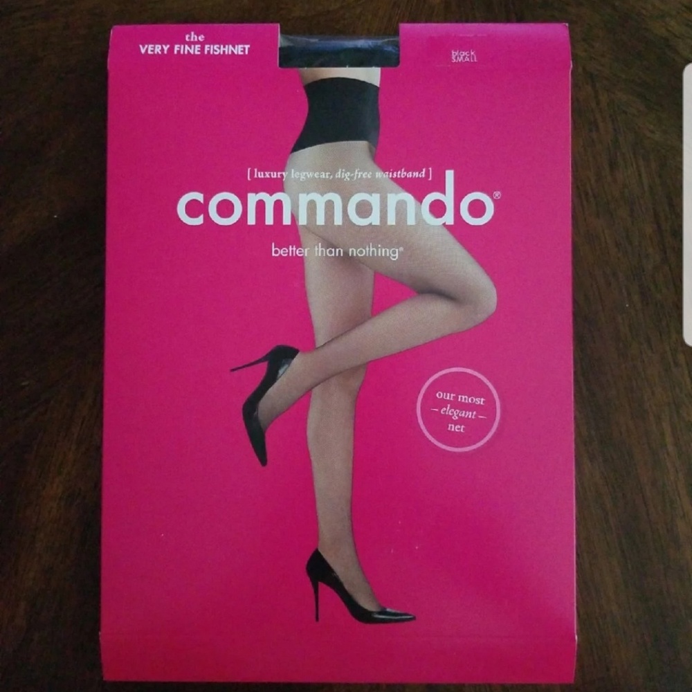 Commando black very fine fishnet tights